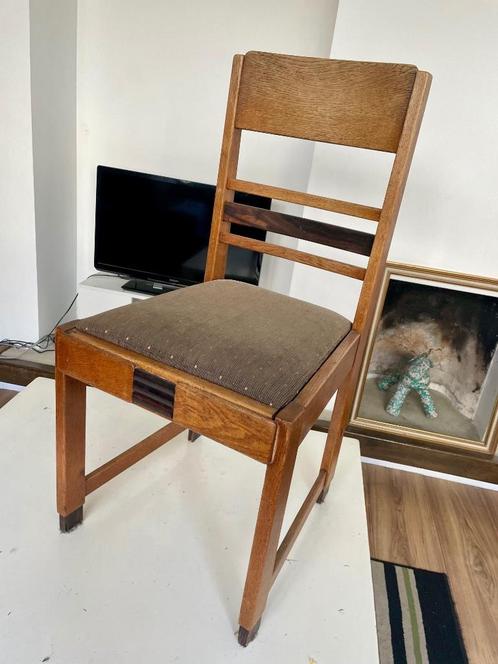 4 stoelen art deco, Antiek en Kunst, Antiek | Meubels | Stoelen en Banken, Ophalen