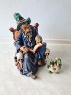 Tovenaars figuur met draken ei, Verzamelen, Beelden en Beeldjes, Ophalen of Verzenden, Zo goed als nieuw, Dier