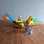 Lego Duplo - Truck & Graafmachine met rupsbanden, Kinderen en Baby's, Speelgoed | Duplo en Lego, Ophalen of Verzenden, Zo goed als nieuw