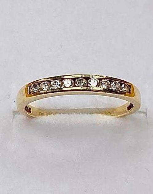 14k Gouden dames Ring, Sieraden, Tassen en Uiterlijk, Ringen, Nieuw, Dame, Kleiner dan 17, Goud, Goud, Met edelsteen, Ophalen of Verzenden