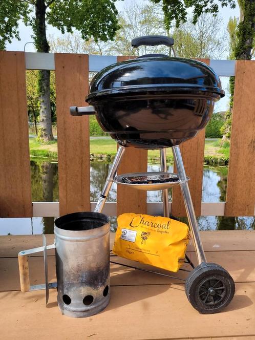 Barbecue Weber ☆ Compact kettle BBQ 47 cm, Tuin en Terras, Houtskoolbarbecues, Gebruikt, Met accessoires, Ophalen