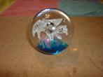 Glazen bol met presse - papier met beetje blauw erin, Ophalen of Verzenden