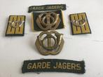 Emblemen Garde Jagers, Verzamelen, Militaria | Algemeen, Ophalen of Verzenden, Landmacht, Nederland, Embleem of Badge