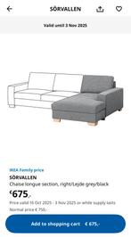 Chaise longue IKEA Sorvallen, Huis en Inrichting, Ophalen of Verzenden, Zo goed als nieuw, Eenpersoons, Minder dan 150 cm