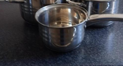 prachtige stailess steel steelpan doorsnee 17cm, Huis en Inrichting, Keuken | Potten en Pannen, Nieuw, Pannenset, Rvs, Ophalen of Verzenden