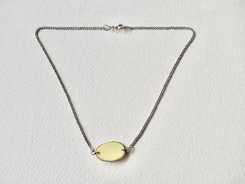 Zilveren oude gourmet schakel ketting 39.5 cm. echt zilver beschikbaar voor biedingen