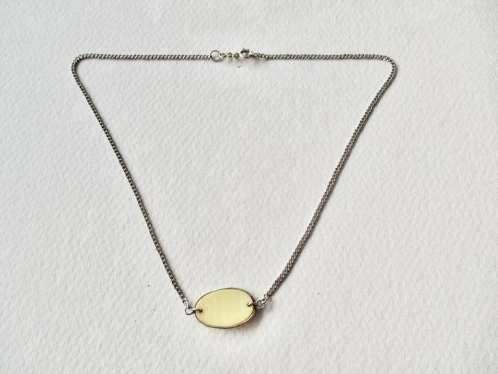 Zilveren oude gourmet schakel ketting 39.5 cm. echt zilver, Sieraden, Tassen en Uiterlijk, Antieke sieraden, Ketting, Zilver, Verzenden