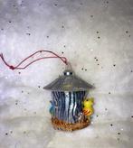 Oude kerstbal ornament; vogelkooitje, Diversen, Kerst, Ophalen of Verzenden, Gebruikt