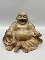 oud brons Happy Boeddha beeld cadeau, Ophalen of Verzenden, Zo goed als nieuw