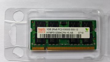 Laptop Memory 2X1GB PC2 5300S