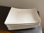 6 diner borden wit, Huis en Inrichting, Keuken | Servies, Ophalen, Zo goed als nieuw, Bord(en), Overige stijlen