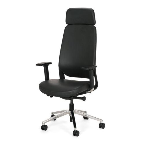 Nieuw, RM-Line CEO, Directie bureaustoel, Zwart leer,NEN1335, Huis en Inrichting, Bureaustoelen, Nieuw, Bureaustoel, Zwart, Ergonomisch