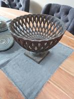 Brocante ijzeren schaal, Ophalen, Overige materialen, Schaal, Rond