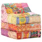 Poef / Loungebank Patchwork, Huis en Inrichting, Banken | Voetenbanken en Poefen, Ophalen, Patch, Nieuw, Overige vormen