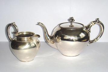 Antiek zilveren 835 koffie/thee set C.J. Begeer, 1886. beschikbaar voor biedingen