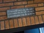 Leuk bordjes met tekst, Ophalen of Verzenden, Zo goed als nieuw