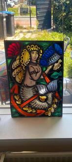 Glas in Lood - Zeemeermin - Kerkrestaurateur, Ophalen of Verzenden