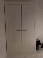 Hoogglans witte kledingkast - 123x22x210 cm, Huis en Inrichting, Ophalen, Kunststof, Gebruikt, 100 tot 150 cm