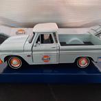 Chevy C10 Fleetside Pick-up 1966 Gulf Livery Schaal 1:24, Maisto, Auto, Nieuw, Ophalen of Verzenden