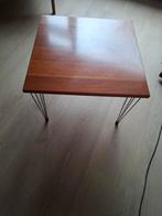 Vintage salontafel/ bijzettafel Pin Age, Ophalen, 50 tot 100 cm, 50 tot 75 cm, Vierkant