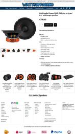 GAS Audio Power MAD PM2-64 16.5 cm / 6.5'' midrange speakers, Auto diversen, Autospeakers, Info@optimount.nl, Nieuw, Ophalen of Verzenden