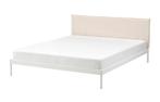 Compleet bed IKEA wit/beige 160x200cm z.g.a.n.!, Huis en Inrichting, Slaapkamer | Bedden, Ophalen, Wit, Tweepersoons, Zo goed als nieuw