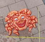 Vastenavend krabbegat gevel krab ! 90 x 80 cm, Ophalen of Verzenden, Gebruikt