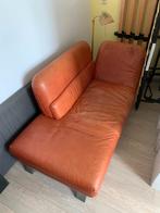 chaise longue, Eenpersoons, Leer, Ophalen of Verzenden, Zo goed als nieuw