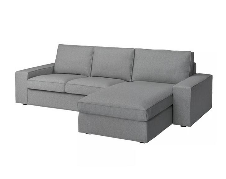 Luxe 3-Zitsbank met Chaise Longue – in Tibbleby Beige/Grijs, Huis en Inrichting, Banken | Bankstellen, Gebruikt, Hoekbank, Vierpersoons of meer