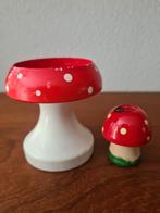 Paddestoel kaarsen,  vintage, zweedse kandelaars, Ophalen of Verzenden, Gebruikt, Overige materialen, Minder dan 25 cm
