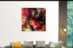 Groot abstract schilderij 100x100 c m, Ophalen