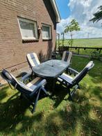 Tuinset met kussens *Prijs bespreekbaar*, Tuin en Terras, Ophalen, Gebruikt, Kunststof