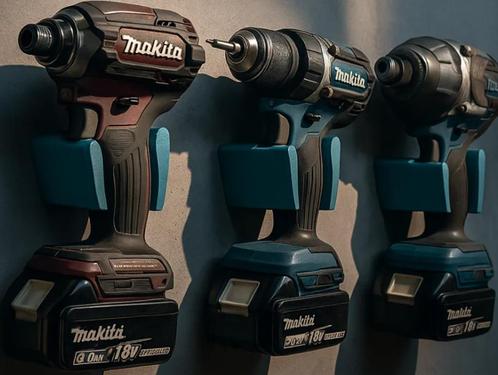 Makita houders – Alles strak aan de muur!, Doe-het-zelf en Verbouw, Gereedschap | Boormachines, Nieuw, Boor- en Schroefmachine