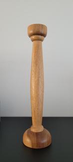 Grote vintage houten kandelaar, Ophalen of Verzenden, Zo goed als nieuw, 25 tot 50 cm