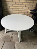 Ronde witte IKEA salontafel, Huis en Inrichting, Tafels | Salontafels, Ophalen, Gebruikt, Rond, 50 tot 100 cm