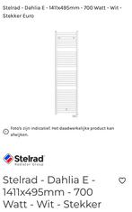 Stelrad Dahlia E - elektrische design radiator 1411x495mm, Doe-het-zelf en Verbouw, Verwarming en Radiatoren, Ophalen, 500 tot 800 watt