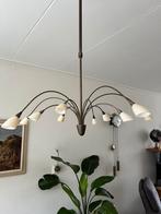 Hanglamp met 10 kelkjes, Ophalen, Gebruikt, Glas, 50 tot 75 cm