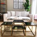 Design salontafel te koop! Vierkant 120x120, Ophalen, Gebruikt, Vierkant, Metaal