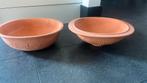 2 terracotta schalen voor bloemen/planten, Tuin en Terras, Bloempotten, Ophalen of Verzenden, Zo goed als nieuw, Rond, Minder dan 25 cm