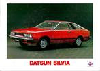 Folder Datsun Silvia 1981, Ophalen of Verzenden, Gelezen, Overige merken