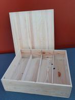 wijnkisten 4 fl   + los deksel, Huis en Inrichting, Woonaccessoires | Kisten, Ophalen, Nieuw