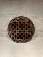 Handgemaakt schaakbord, speksteen roodbruin en zwart marmer, Ophalen of Verzenden