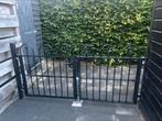 Dubbelen ijzeren (sier)poort, Tuin en Terras, Tuinhekken en Hekwerk, Ophalen, Gebruikt, IJzer, Sierhekwerk