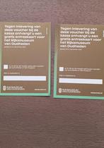 Rijksmuseum van Oudheden, 2 vrijkaarten, Tickets en Kaartjes, Twee personen, Ticket of Toegangskaart
