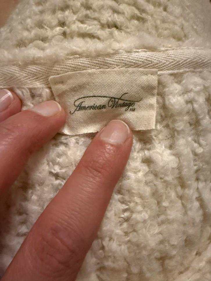 Beige Alpacawol Trui - American Vintage - Maat S, Kleding | Dames, Truien en Vesten, Zo goed als nieuw, Maat 36 (S), Beige, Ophalen of Verzenden