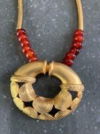 ketting /oorbellen Colombia, Sieraden, Tassen en Uiterlijk, Kettingen, Overige materialen, Verstelbaar, Ophalen of Verzenden, Zo goed als nieuw