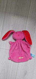 Lief! Knuffeldoekje Konijn Roze, Ophalen of Verzenden, Zo goed als nieuw, Konijn