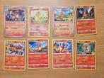 Charmander / Charmeleon set van 8 pokemonkaarten, Ophalen of Verzenden, Gebruikt, Meerdere kaarten