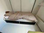 Bed 1 persoon, Huis en Inrichting, Ophalen, Zo goed als nieuw, Eenpersoons, 90 cm