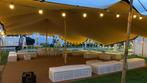 Stretchtent Huren 6,0m x 10,5m (STUNTPRIJS), Tuin en Terras, Partytenten, Opvouwbaar, Partytent, 6 meter of meer, Nieuw